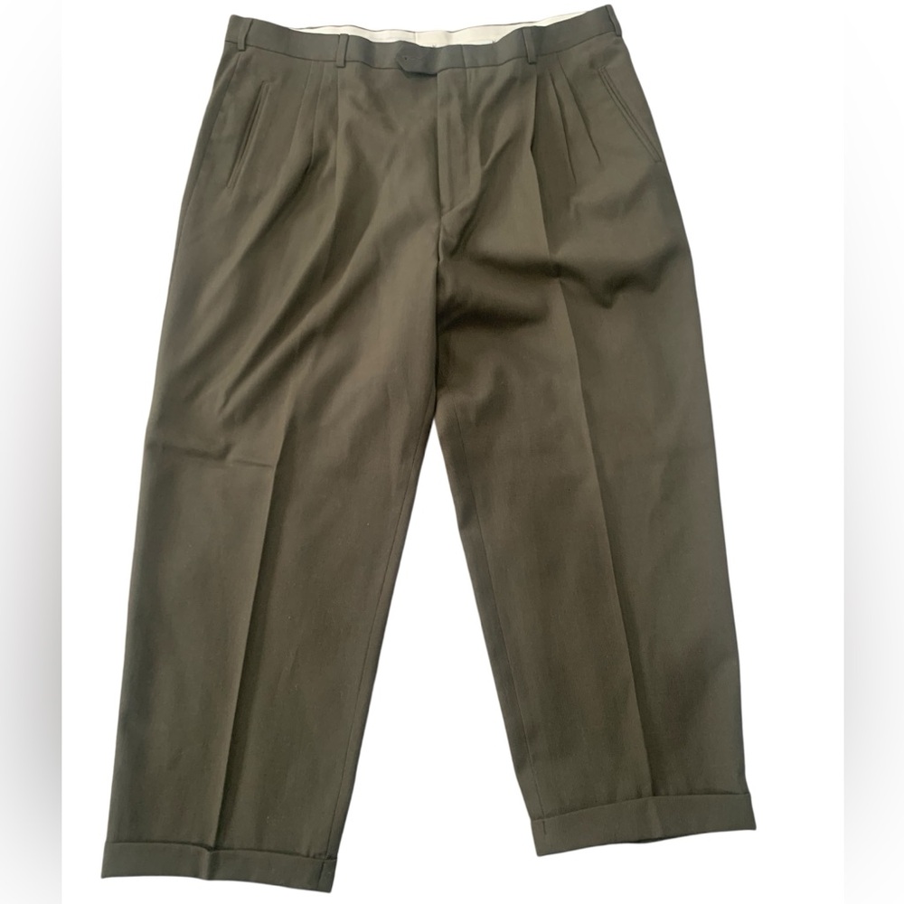Yves Saint Laurent  pleated wool blend Trousers men’s size 42x32  NWOT Designer